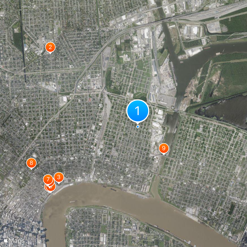 William Frantz Elementary School Kaart