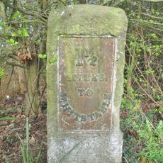 Milestone, Clapham Hill, opp. Marlborough Street