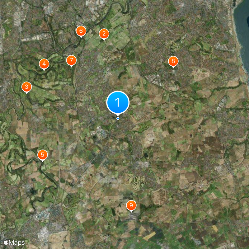 Houghton-le-Spring Karte