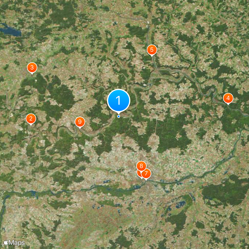 Powiat Eichstätt Mapa