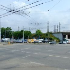 Most nákladního železničního průtahu Brnem přes Charbulovu ulici