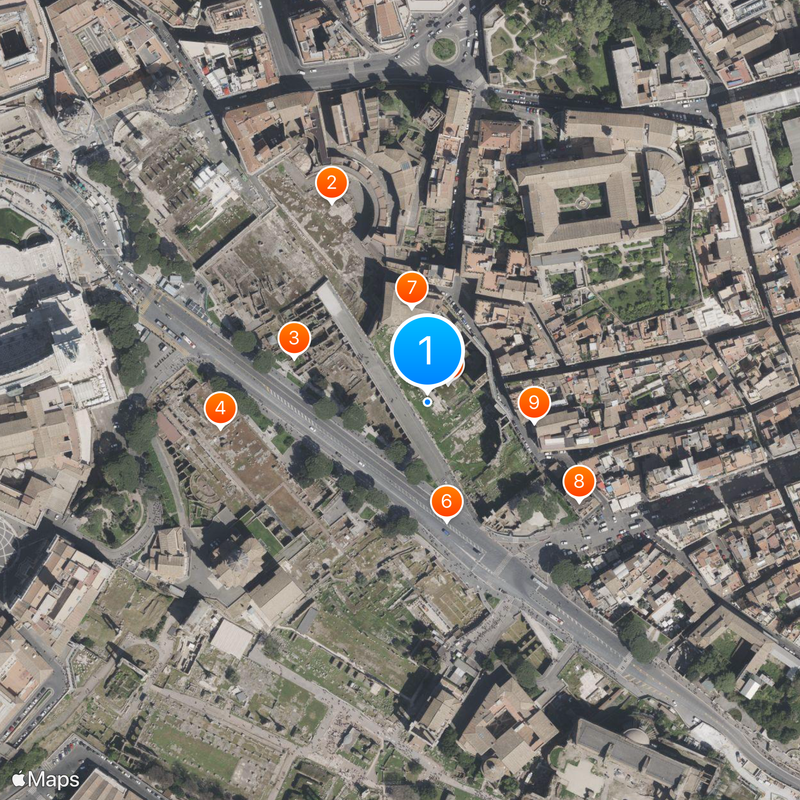 Foro de Augusto Mapa