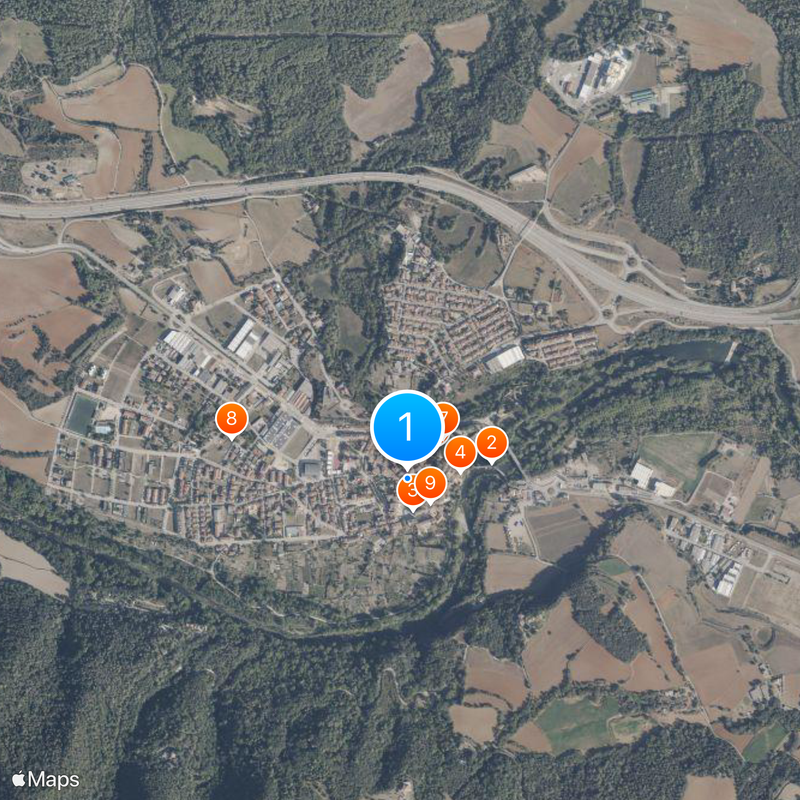 Besalú Mapa