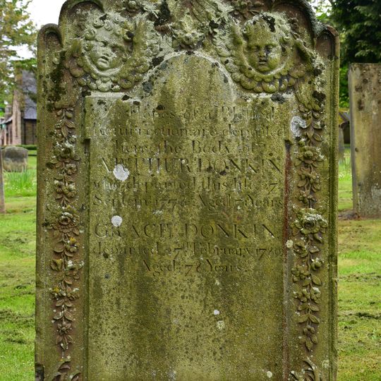 Donkin And Atken Headstones And 14 Metres South Of Chancel Of Church Of St Mary