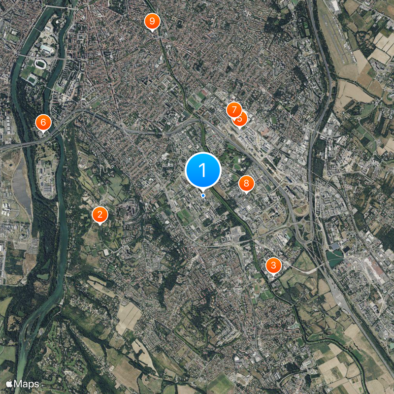Toulouse III - Paul Sabatier University Map