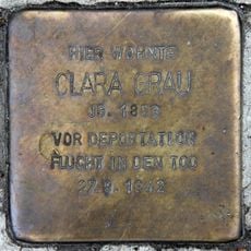 Stolperstein dedicated to Clara Grau