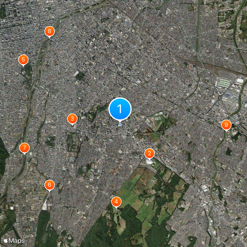 Sapporo Daiichi High School Map