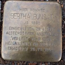 Stolperstein en memoria de Bertha Bunsat
