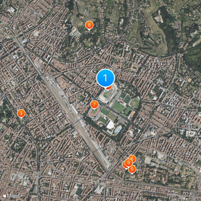 Stadio Artemio Franchi Map