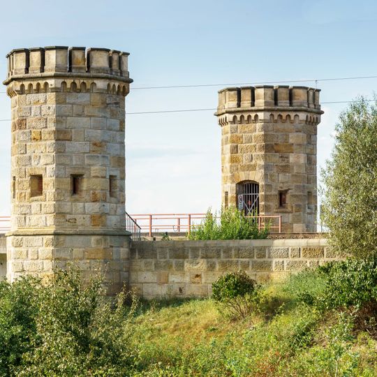 Brückenköpfe Elbebrücke Torgau