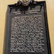 Grand Lodge of Free and Accepted Masons of the Philippines historical marker