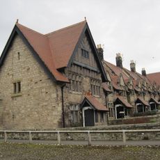 Addycombe Cottages With Attached Walls And Outbuildings