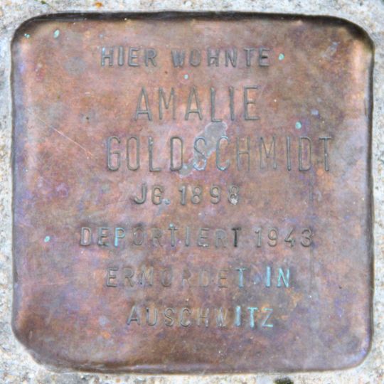 Stolperstein voor Amalie Goldschmidt