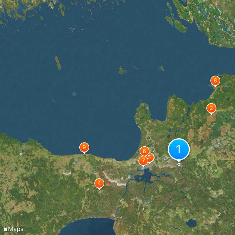 Rejon Kingisieppski Mapa