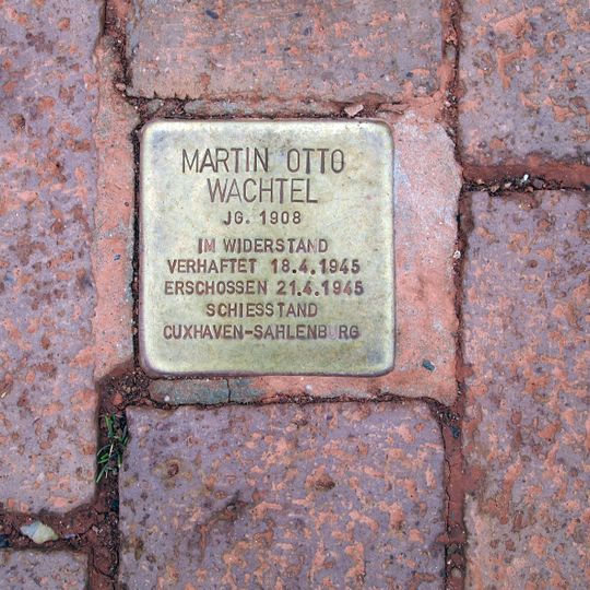 Stolperstein dedicated to Martin Otto Wachtel