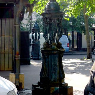 Wallace fountains on place Louis-Lépine