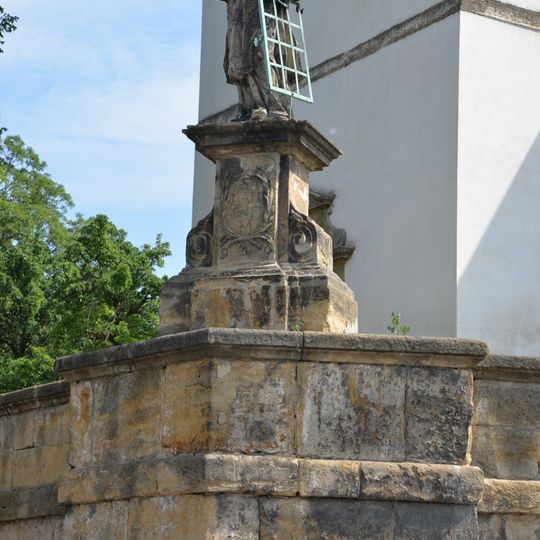 Saint Lawrence statue in Liběšice