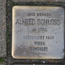 Stolperstein en memoria de Alfred Schloss