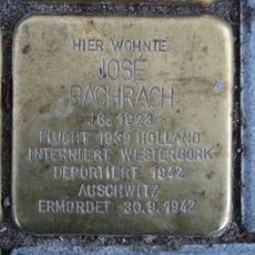 Stolperstein dedicated to José Bachrach