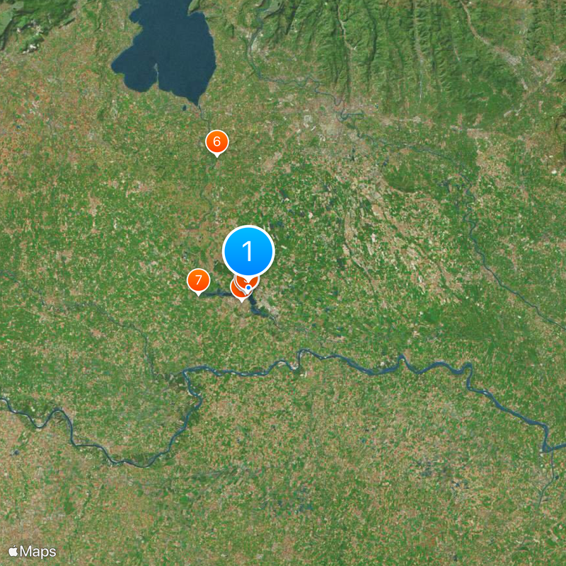 Prowincja Mantua Mapa