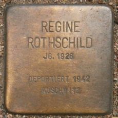 Stolperstein dedicated to Regine Rothschild