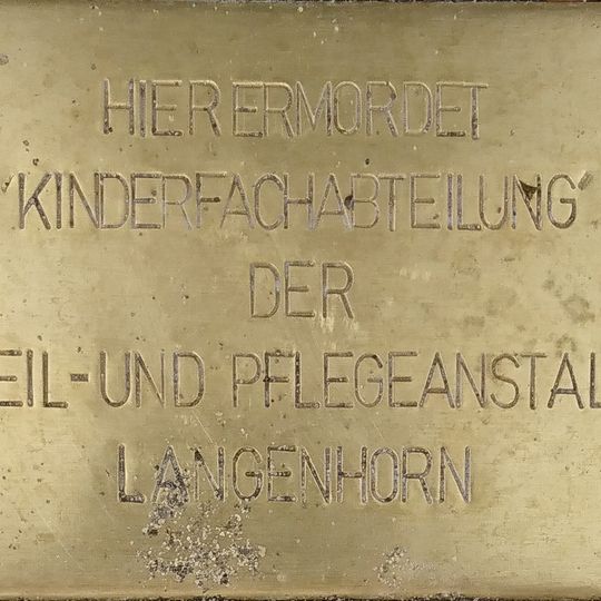 Stolperstein Heil- und Pflegeanstalt Langenhorn