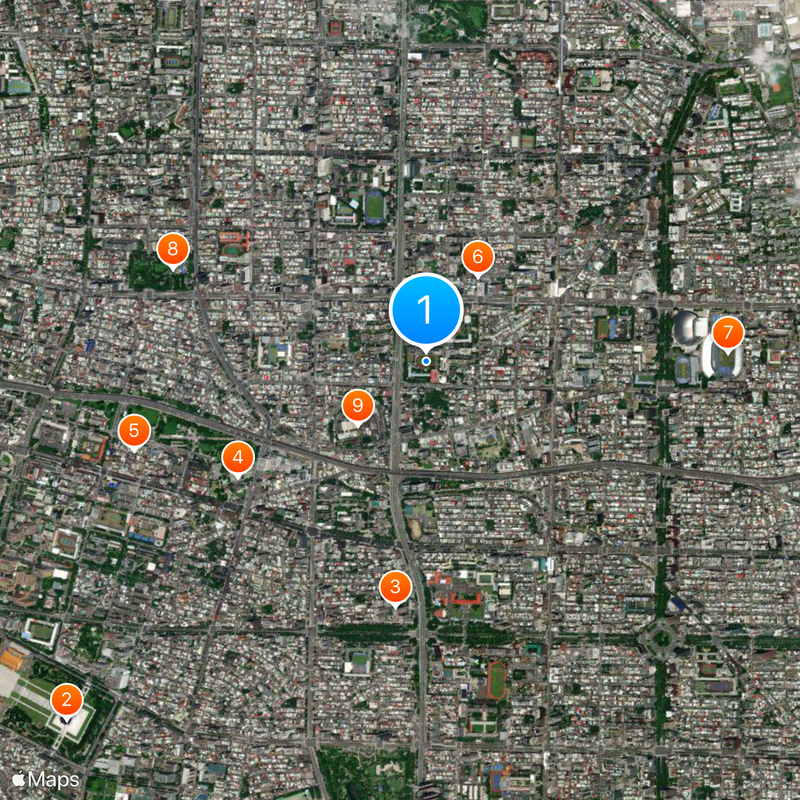 Taipei Municipal Zhongshan Girls High School Karte