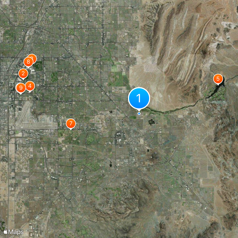 Sam Boyd Stadium Map