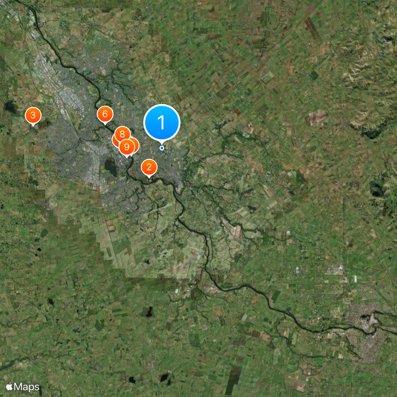 University of Waikato Map