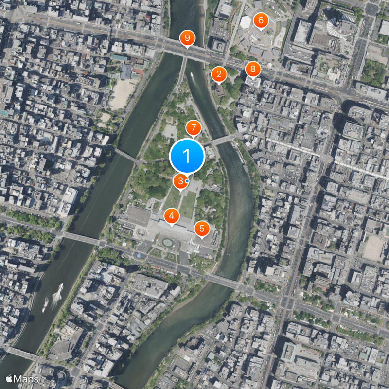 Cenotaph for the A-Bomb Victims Mapa