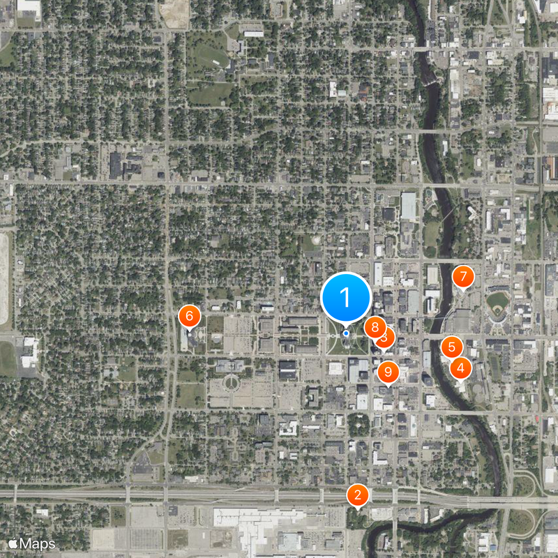 Michigan State Capitol Map