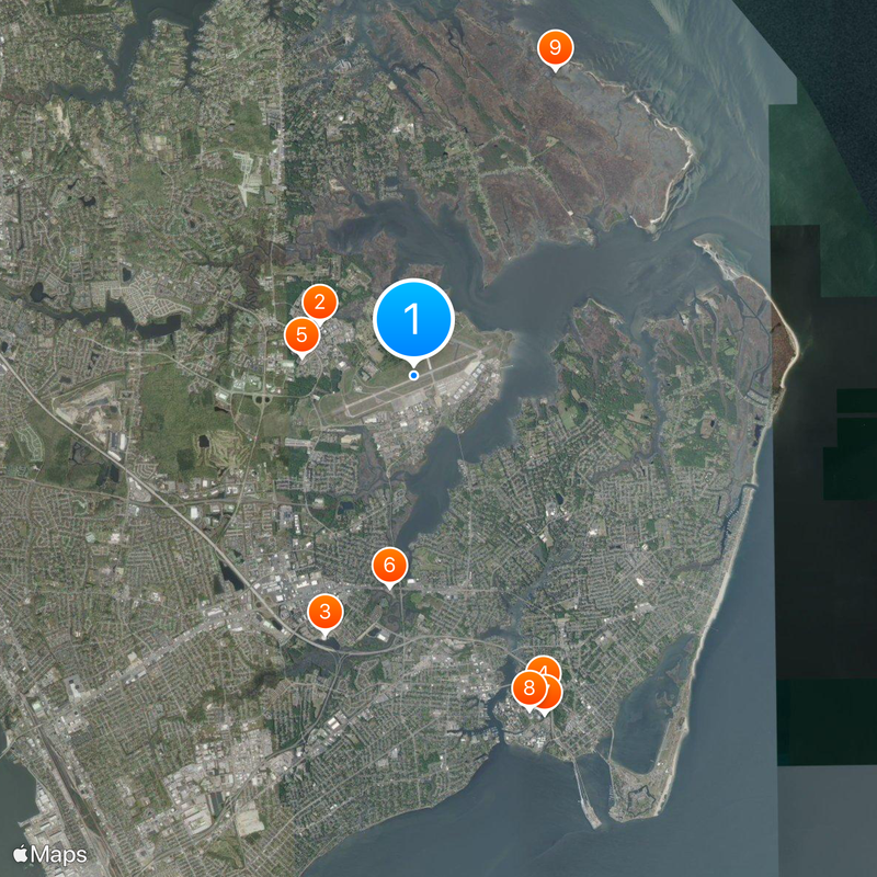 Langley Air Force Base Map