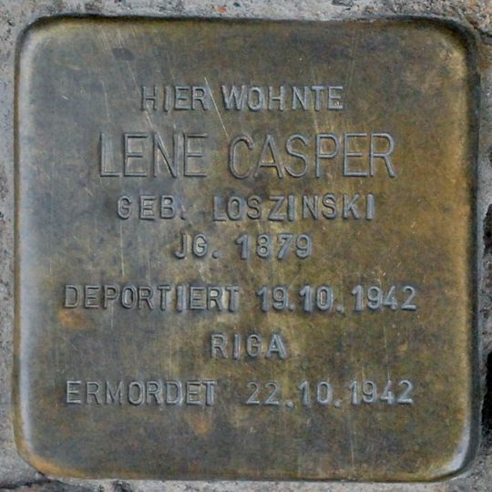 Stolperstein für Lene Casper