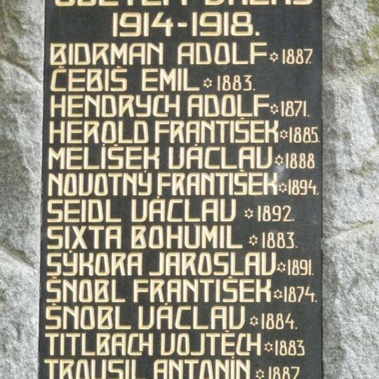 Pomník padlým v Panoším Újezdě