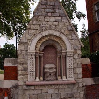 Drinking Fountain Set In Wall Of Former St Mary's Churchyard