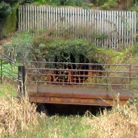 Sluice gate at east entrance to mine canal tunnel