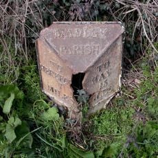 Milepost, Showel Farm; opp. nursery