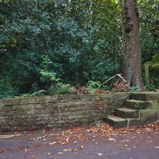 Mounting Block Outside Entrance Gates To Tapton House