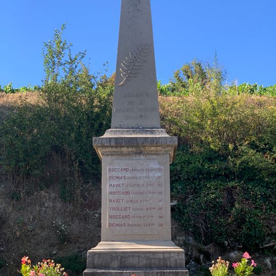 War memorial of Poncieux