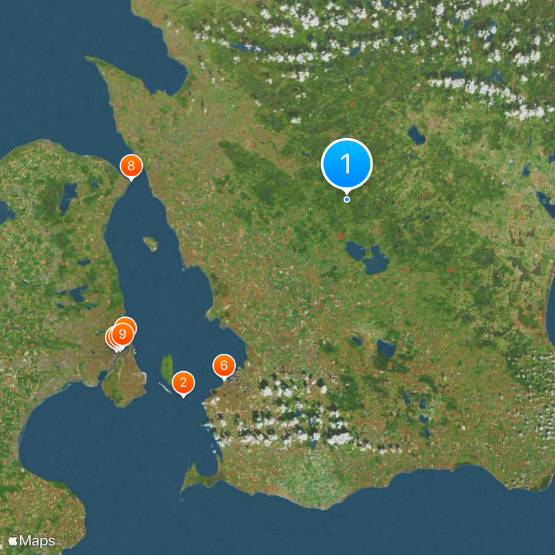 Comté de Scanie Carte