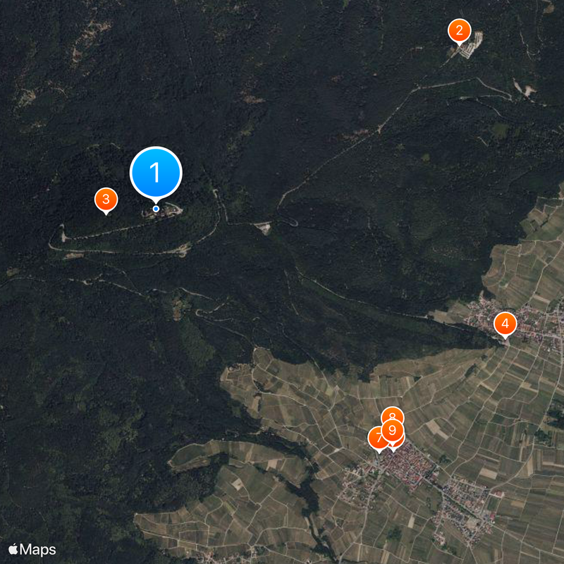 Haut-Koenigsbourg Kaart