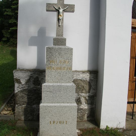 Kříž u kaple Panny Marie v Pyšeli