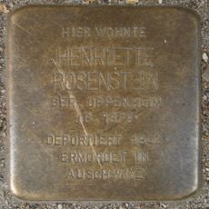 Stolperstein dedicated to Henriette Rosenstein