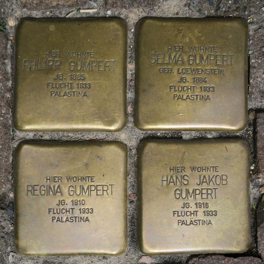 Stolperstein dedicated to Philipp Gumpert