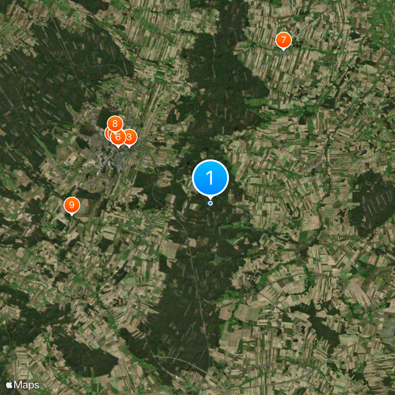 Ostrzeszów Map