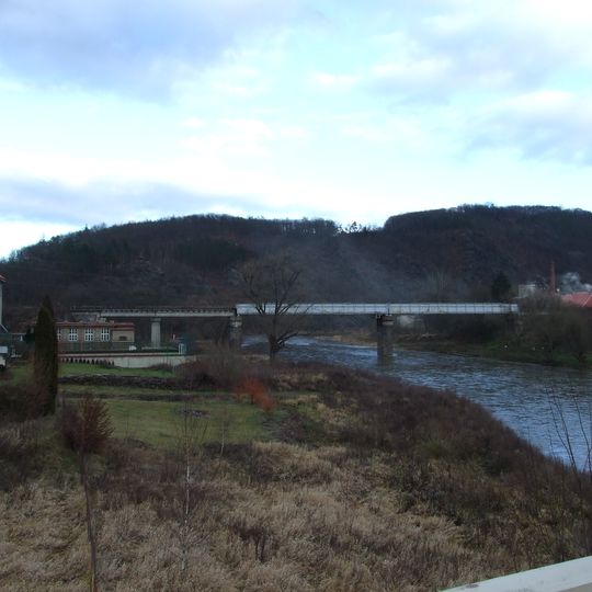Railway bridge in Roztoky u Křivoklátu