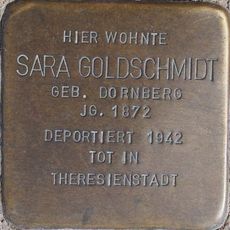 Stolperstein à la mémoire de Sara Goldschmidt