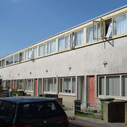 Kubusvorminge eengezinswoningen in de Kiefhoek