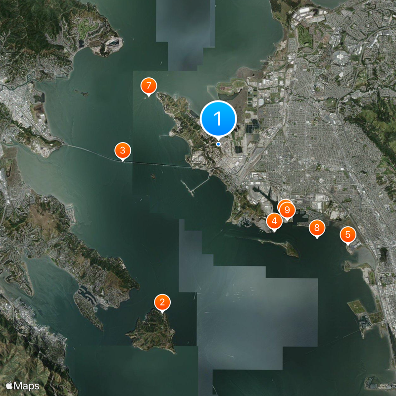 Chevron Richmond Refinery Kaart