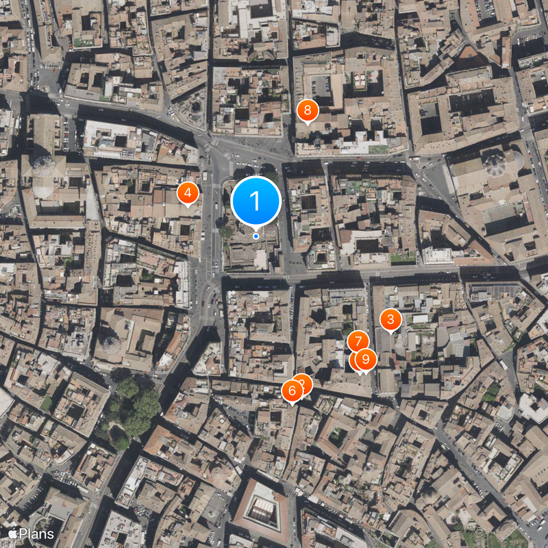 Largo di Torre Argentina Karte